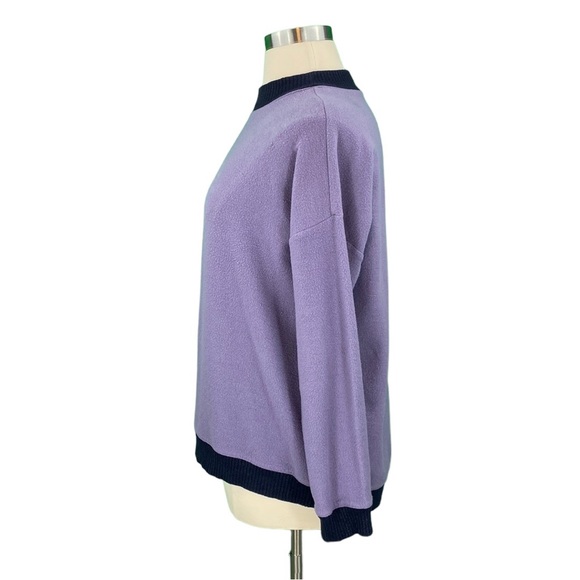 Xersion Purple Zip Shoulder Knit Sweater - Picture 12 of 15